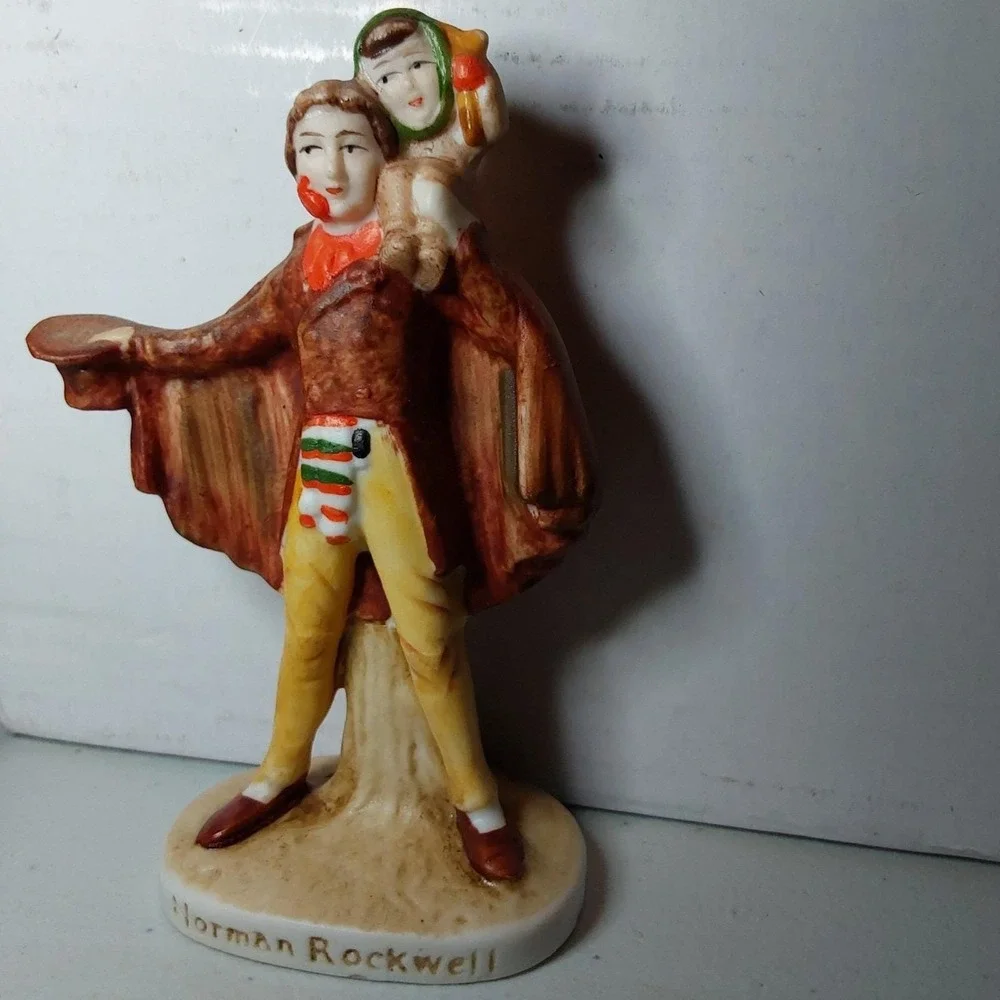 Norman Rockwell Tiny Tim & Bob Cratchit 3 1/2
